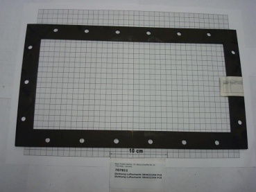 Gasket,square,222x394x4mm,18-holes,air duct,P16