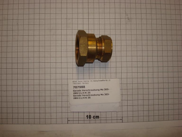 Compression fitting,straight with sleeve connection,303-28x1 1/4",female thread