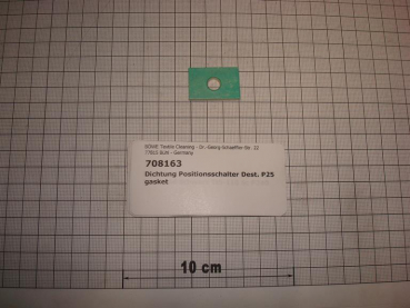 Gasket,square,20x30x3mm,1-hole,for position switch distillation,centellen,P25