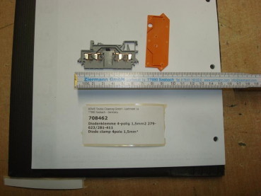 Diode clamp,4-pole,1,5mm² 279-623/281-411