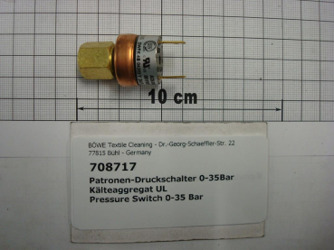 Low pressure switch 0.35-2.1 Bar for cooling unit,P12-18