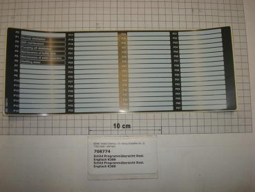 Program sticker, English, K300