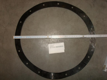 Gasket,round,400x470x4mm,16-holes,K14