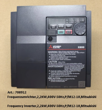 Frequency Inverter,2,2kW,400V-50Hz,P/M12-18,Mitsubishi