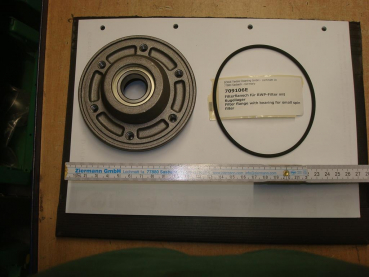 Filter flange,RWP-filter,with bearing and o-gasket,P/M12-30
