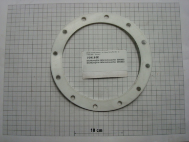 Gasket,round,154x198x3mm,12-holes,for heat exchanger 206853