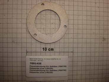Flange gasket,round,50x85x6mm,for fan 706778Polysorba P25
