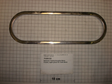 Flange for tank sight glass,oval,72x268x4mm,8mm,K25,P/M12-18