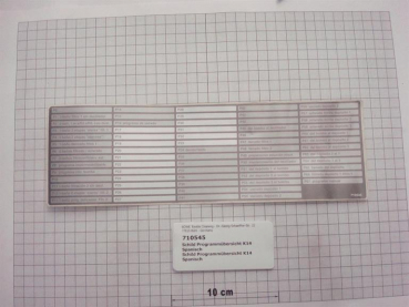 Program sticker Spanish, K14
