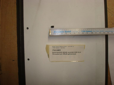 Threaded pin DIN914,M5x8mm,galvanized