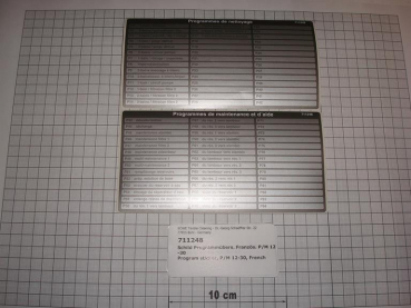 Program sticker PLC French,P/M12-30,2 stickers
