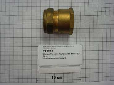 Compression fitting,straight with sleeve connection,303-35x1 1/4",female thread