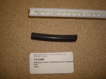 Schlauchrohr,15x1,5mm,schwarz,PA12,hart, Außenmaß 15mm