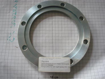 Flange plate for distillation sight glass