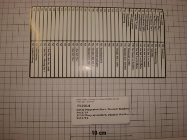 Program sticker German PX16/19