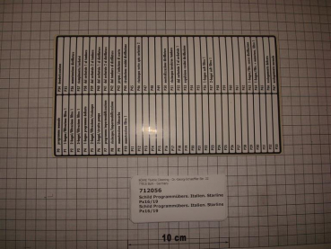 Program sticker Italian PX16/19