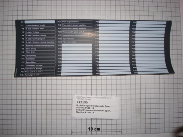 Program sticker,Spanish,PX16-19