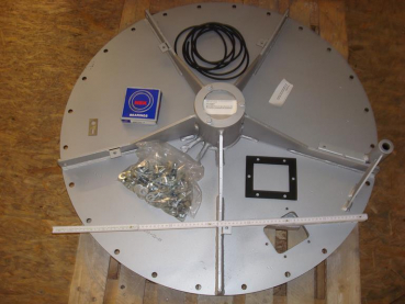 Bearing flange,rear panel,complete,PX
