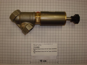 Slanted seat valve,1",NC,pneumatic