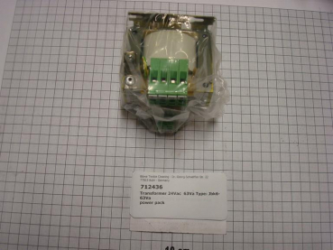 Transformer 24VAC, 63VA