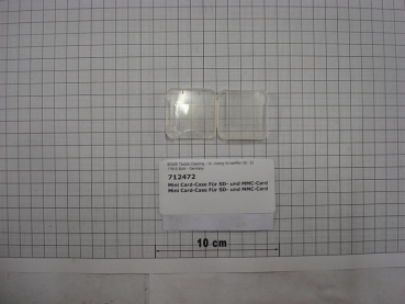 Box for memory card (SD and MMC)