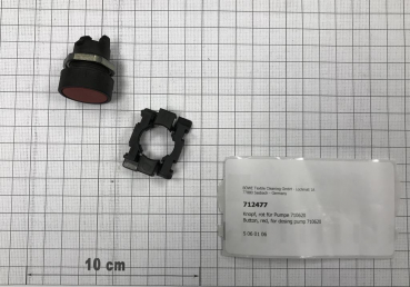Button, red, for dosing pump 710620