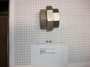 Screw connection,I/I,conical sealing,340V4A50,2",A4 stainless steel