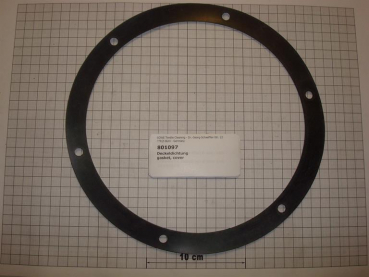 Gasket,round,220x260x3mm,6-holes