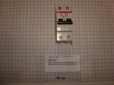 Circuit breaker 2 pole 3A S202-C3