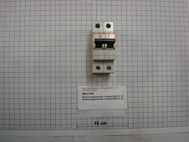 Circuit breaker 2 pole 16A S202-C 16
