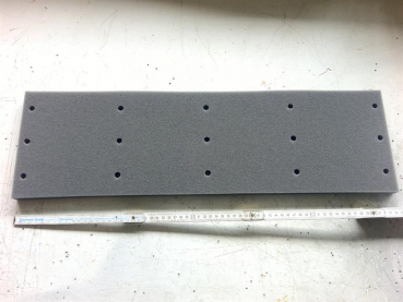 Filter mat,195x650x20mm,lint filter,air duct,P/M21-30