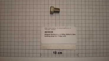 Locking plug 1/4" for cooling unit