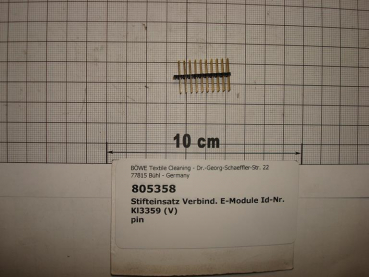 Connection pin for valve block