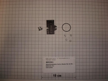 End plate for valve block connection