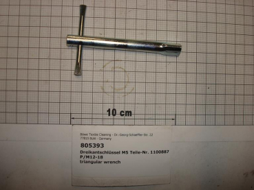 Triangular wrench,M5,Part-no.1100887,P/M12-18