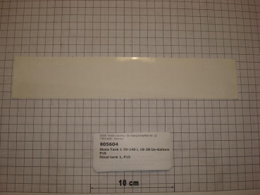 Scale tank 1 P/M 15, 70-140 Litre, 18-38 US-Gallons