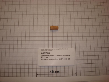 Silencer screw-in 1/8", M 12-18