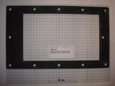Gasket air duct - cage housing P/M 12/15/18