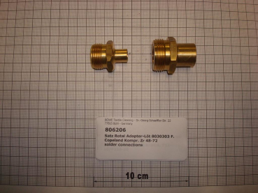 Satz Rotal Adapter-Löt, f.Copeland Kompressor ZR48-72