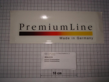 Schild,Beschriftung,"PremiumLine", Made in Germany,55x220mm,P/M12-30