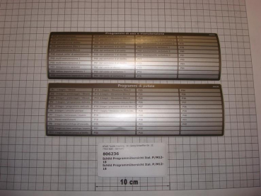 Program sticker Italian P/M12-18