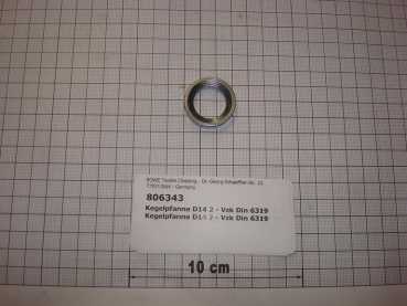 Conical seat 14,2mm, galvanized