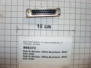 Sub-D connector,25-pole,0967 025 4701