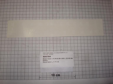 Scale Tank 1, P/M 18, 80-160 Litre, 22-42 US-Gallon
