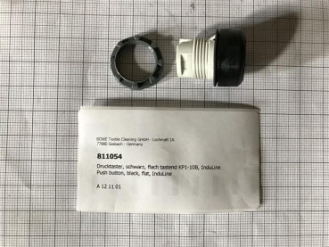 Push button, black, flat, InduLine