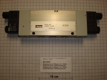 Solenoid valve air,5/3 ways,1/2",24VDC,valve block