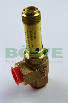 Safety valve,1/2"x1/2",6bar,red brass,Teflon gasket,M12-18,PX13-19