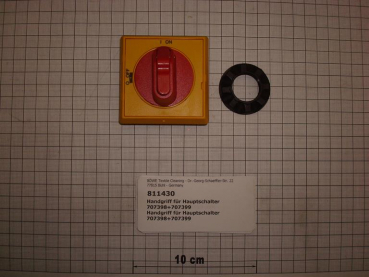 Handle for main switch 707398 + 707399 6mm