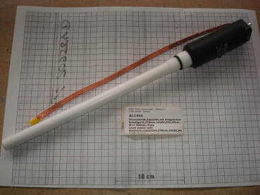 Level sensor,capacitive,with integrated switchgear,270mm,24VDC,+Teflon tape,M12-30+barrel