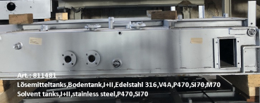 Solvent tanks,I+II,stainless steel,P470,SI70
